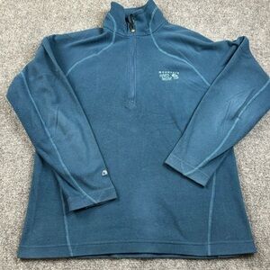 MOUNTAIN HARD WEAR Men’s 1/4 Zip Pullover Fleece Blue Polartec size: Medium